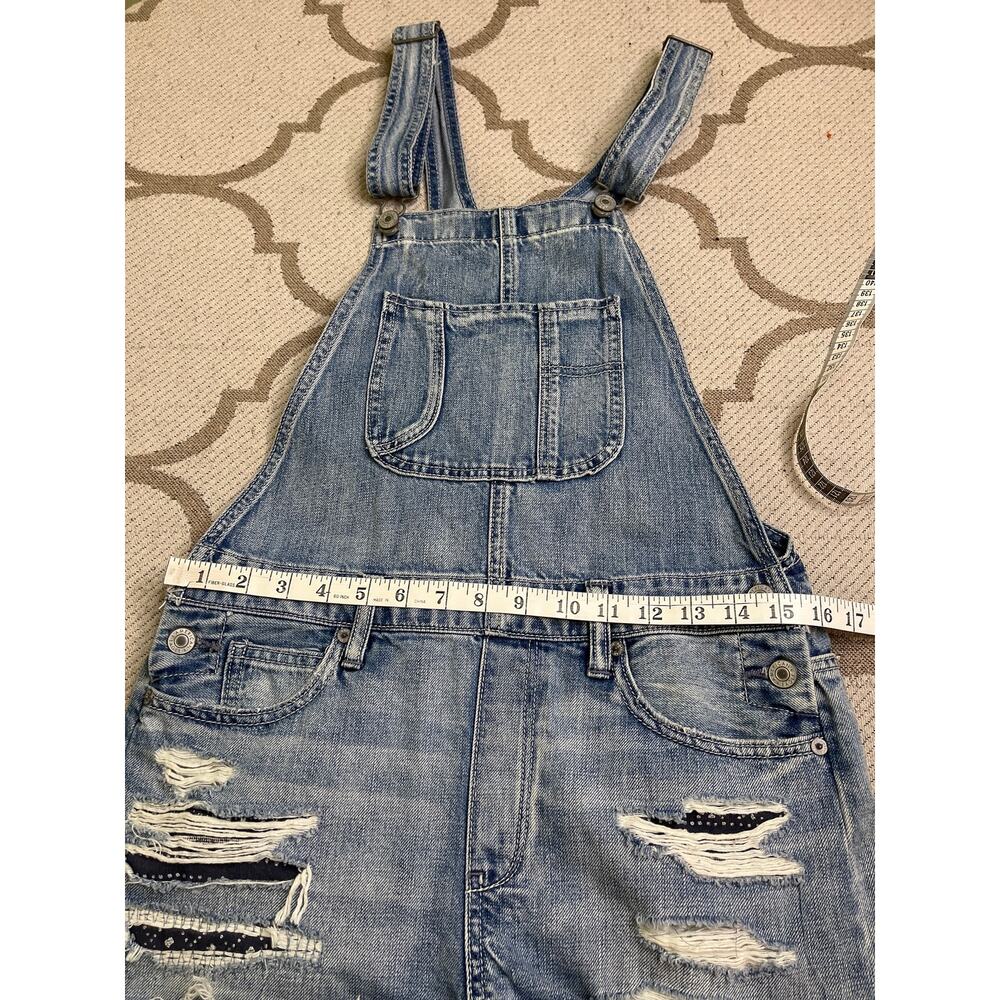 American Eagle Outfitters Tomgirl Shortalls, distressed, size XS - Picture 7 of 12